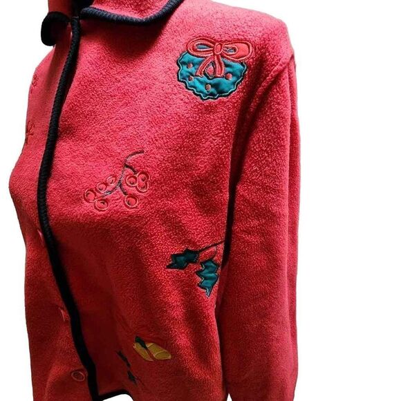 Chinawear By Morsly Small Christmas Button Up Sweater Jacket - Picture 3 of 12